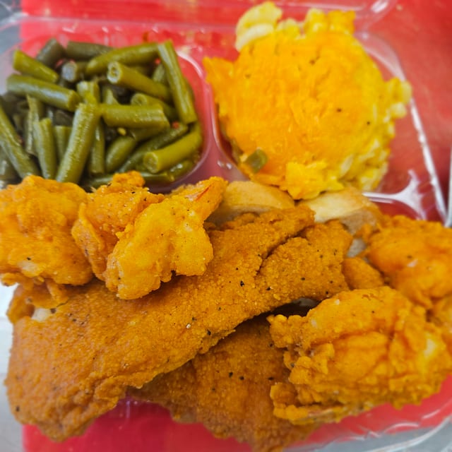 3 Wings & 5 Shrimp.