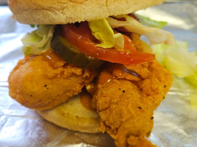 Chicken Tender Sandwich.