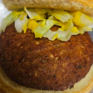 Salmon Cake Sandwich