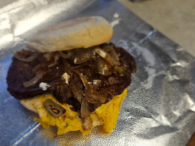 Steak & Egg Sandwich.