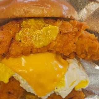 Fish Egg & Cheese On A Bun