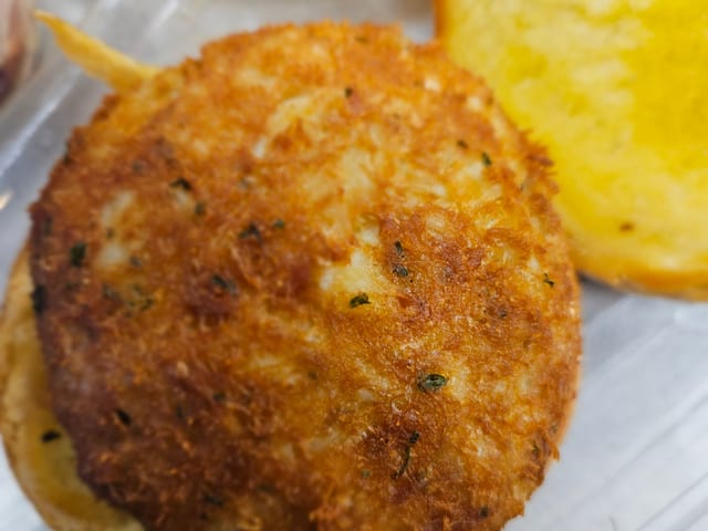 Crab Cake Sandwich.