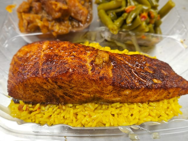 Grilled Salmon.